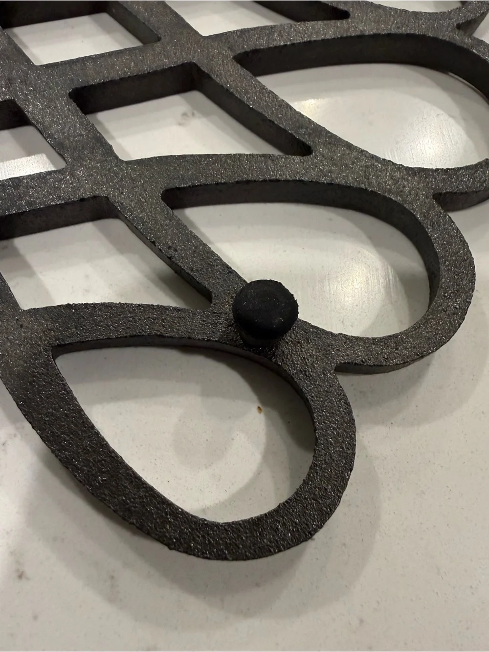 Decorative Vintage Iron Wall Trivet - Cast Iron in matte finish! Dansk